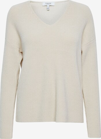 b.young Sweater in Beige: front