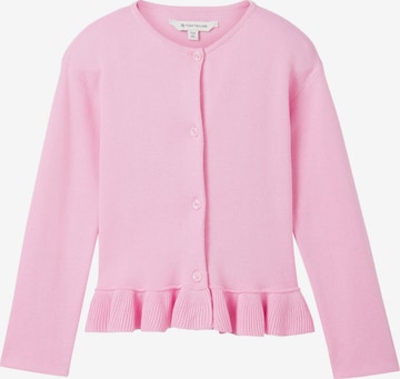 Cardigan TOM TAILOR en rose : devant