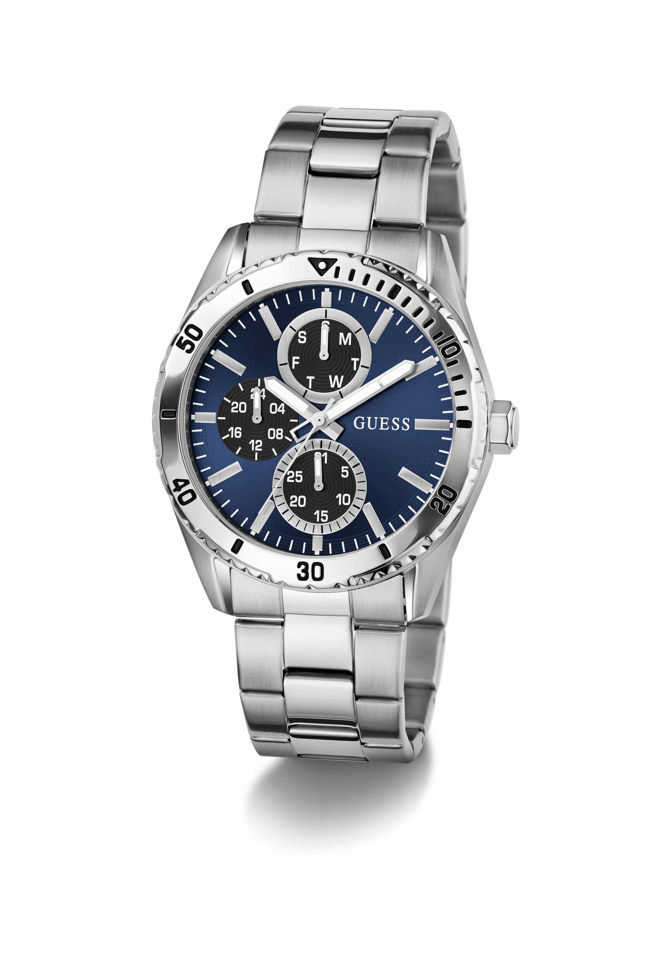 GUESS Analog watch ' VELOCITY ' in Silver