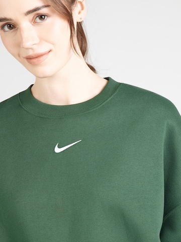 Nike Sportswear Tréning póló 'Phoenix Fleece' - zöld