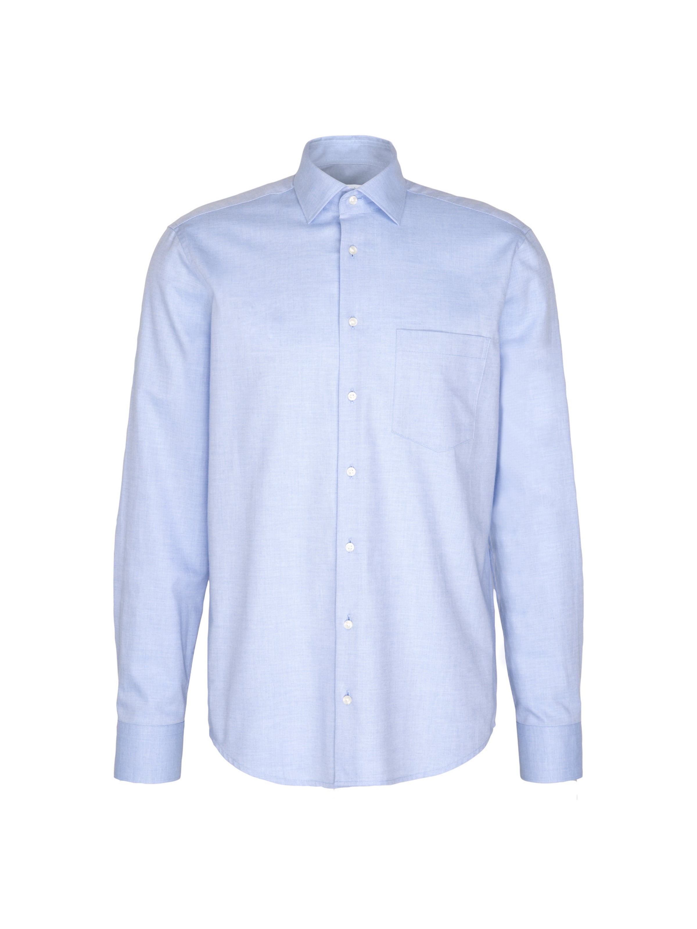 Coupe regular Chemise SEIDENSTICKER en bleu : devant