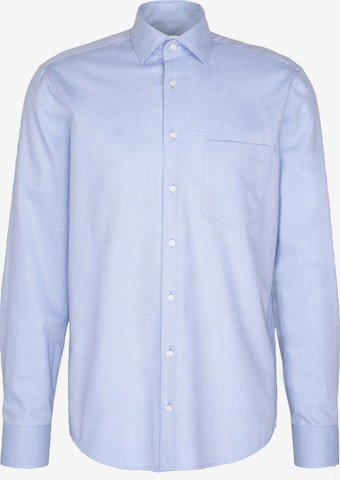 Coupe regular Chemise SEIDENSTICKER en bleu : devant