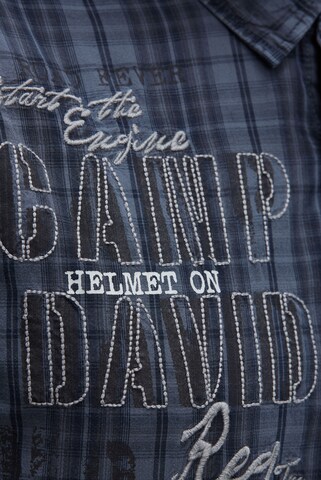 CAMP DAVID Regular fit Button Up Shirt in Blue: front