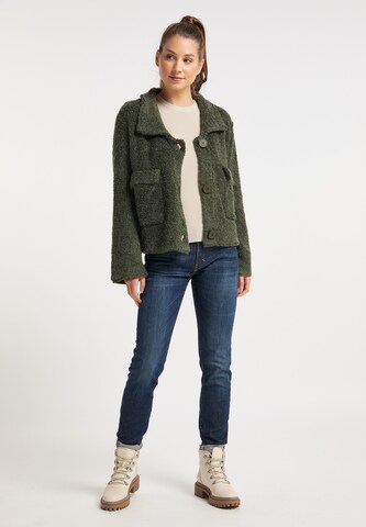 Cardigan taddy en vert