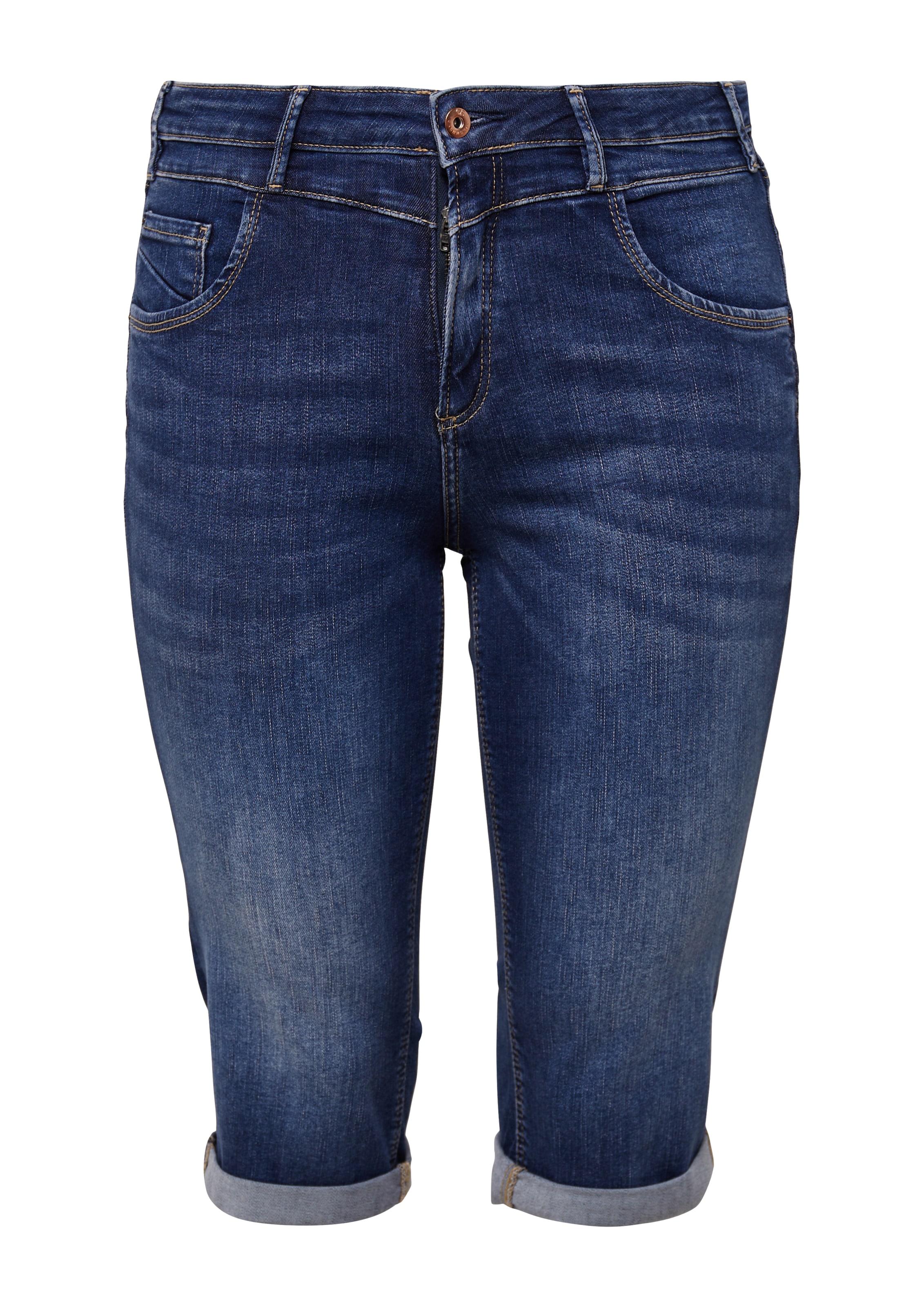 Coupe slim Jean QS en bleu : devant