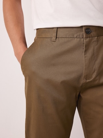Next Slim fit Chino trousers in Brown