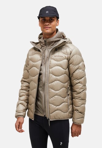 PEAK PERFORMANCE Steppjacke M Helium Down Hood Jacket in Braun: Vorderseite