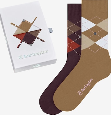 BURLINGTON Socks 'Basic Gift Box' in Gold: front