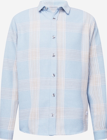 Coupe regular Chemise River Island en bleu : devant