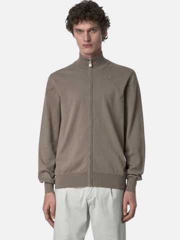 Veste de survêtement 'FINNY COTTON PS PULLOVER' K-Way en beige : devant
