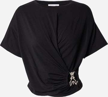 melns PATRIZIA PEPE T-Krekls: no priekšpuses