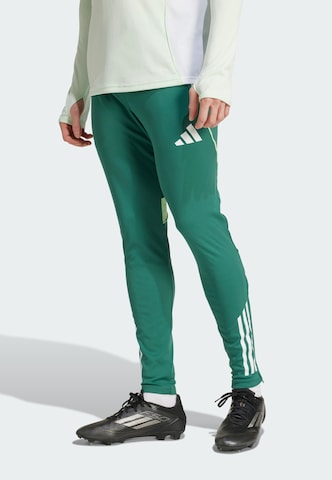 ADIDAS PERFORMANCE Slimfit Sportbroek 'Tiro 25 Competition' in Groen: voorkant