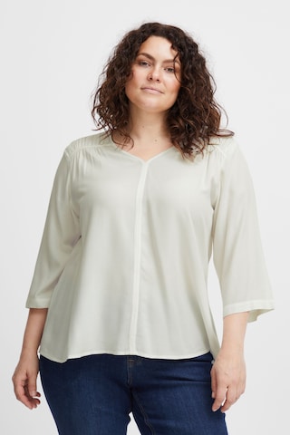 Fransa Curve Blouse 'pcina Bl 1' in White: front