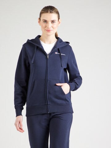Hanorac de la Champion Authentic Athletic Apparel pe albastru: față