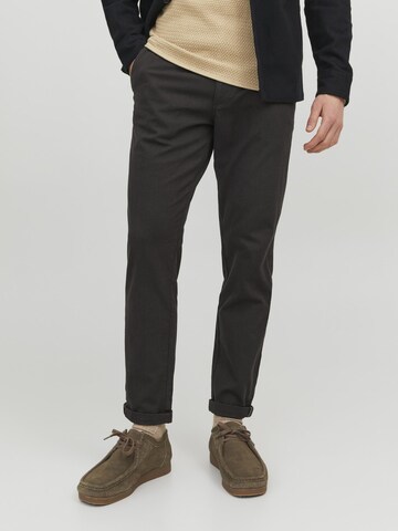 JACK & JONES Slim fit Chino trousers 'Marco Fury' in Brown: front