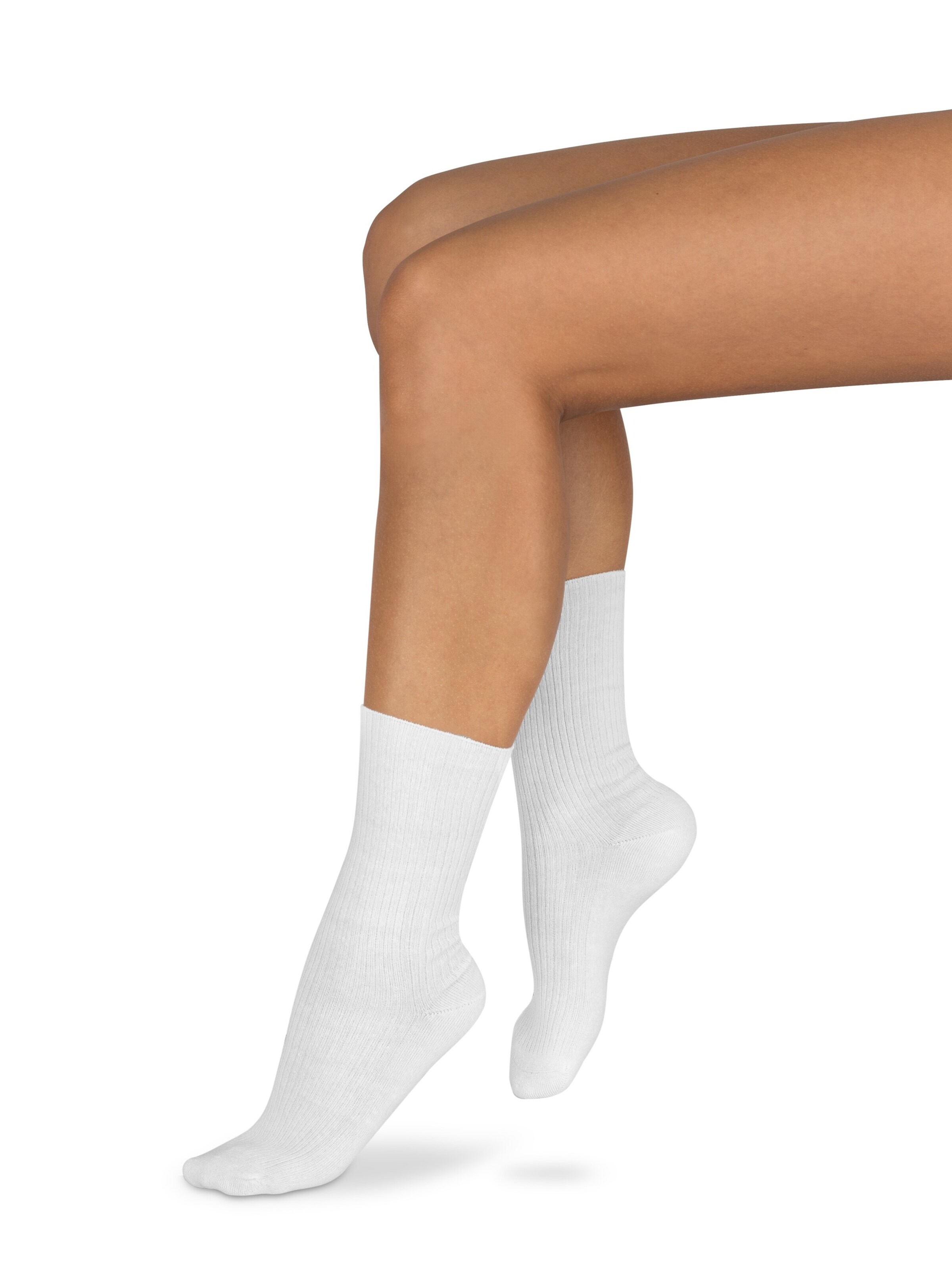 Chaussettes normani en blanc