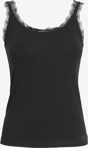 Influencer Top in Black: front