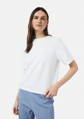 T-shirt comma casual identity en blanc : devant