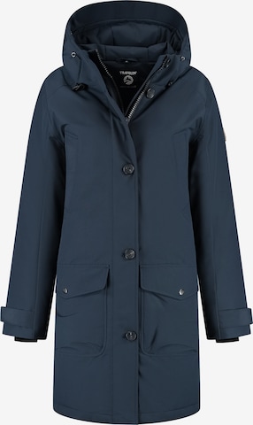 Travelin Vinterfrakke 'Ester' i blå: forside