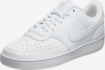 Baskets basses 'Court Vision' Nike Sportswear en blanc : devant