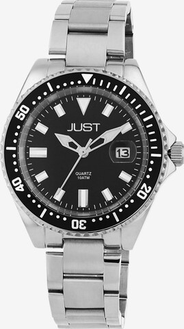 JUST Analog Watch 'Ruben' in Silver: front
