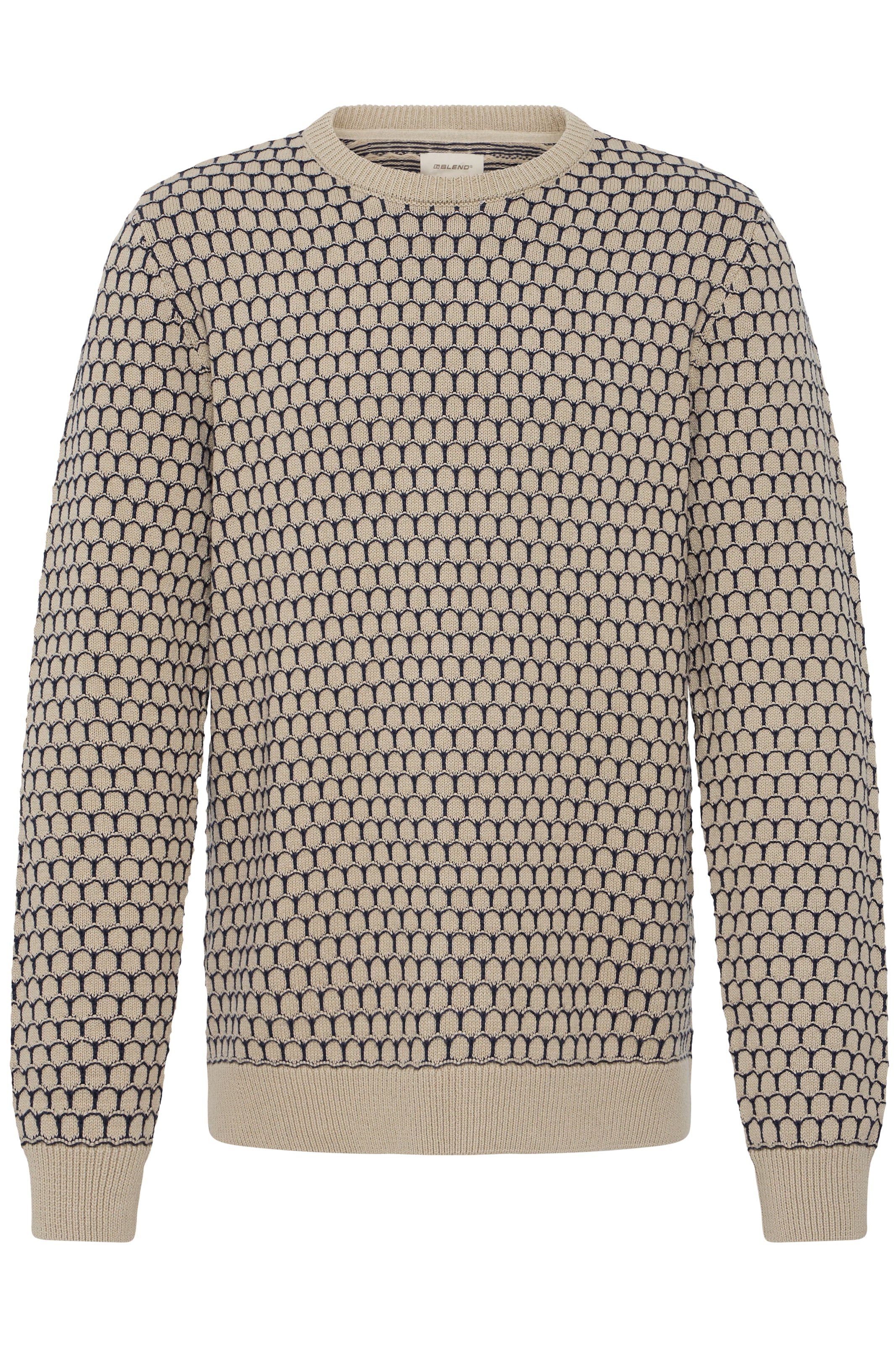 BLEND Pullover 'BHDONG' in Beige: Vorderseite