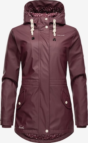 NAVAHOO Weatherproof jacket 'Ocean Heart' in Red: front