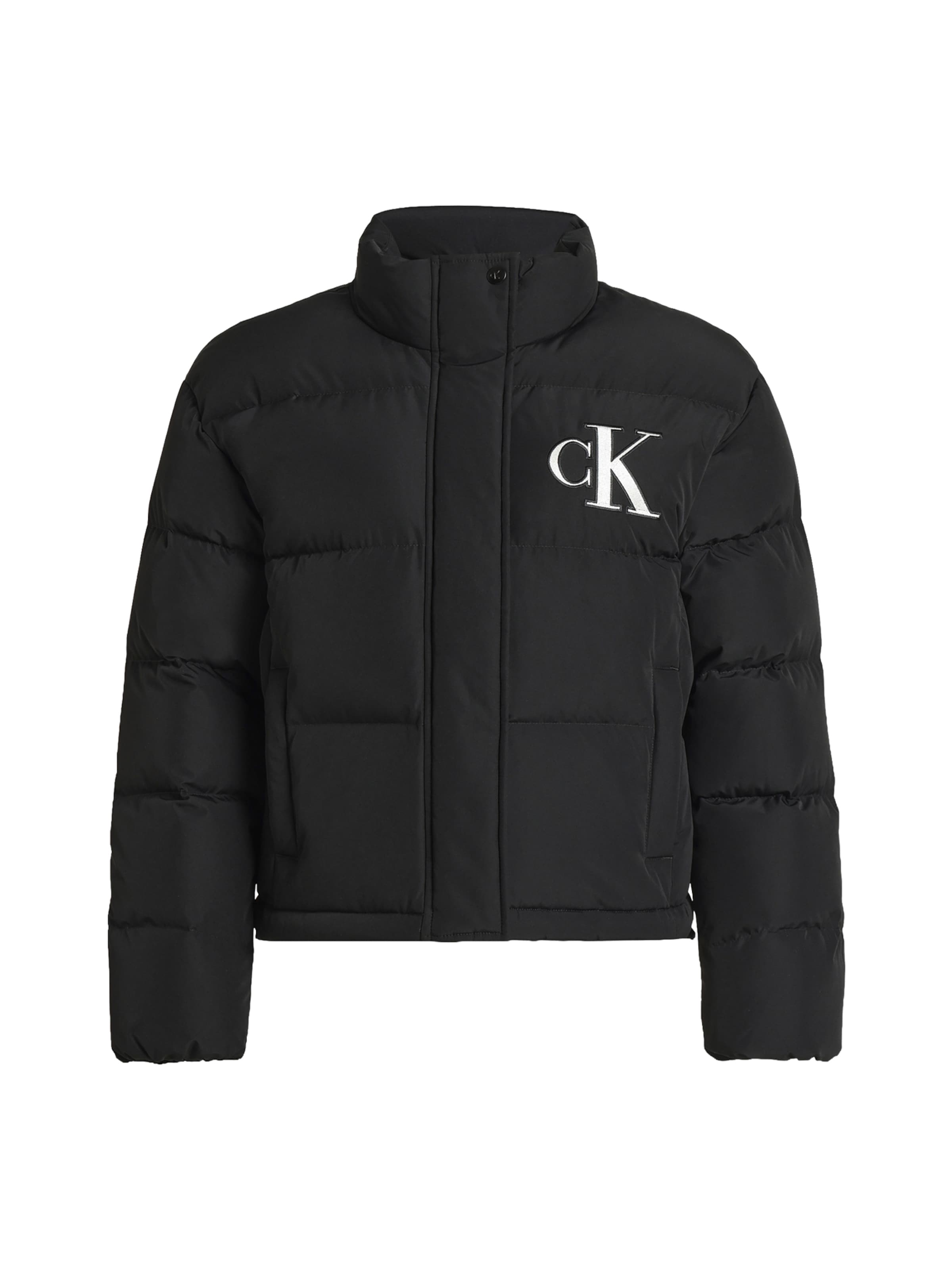 Calvin Klein Jeans Winterjas in Zwart: voorkant