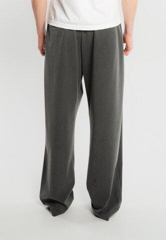 Wide Leg Pantalon à pince 'Dave' Another Cotton Lab en gris