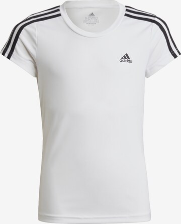 ADIDAS SPORTSWEAR Funksjonsskjorte '3-Stripes' i hvit: forside