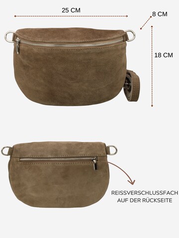 Brise Schultertasche 'Afia Suede' in Grau