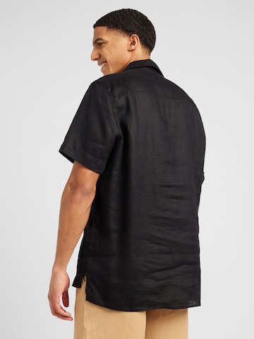 DRYKORN Comfort fit Button Up Shirt 'BIJAN_2' in Black