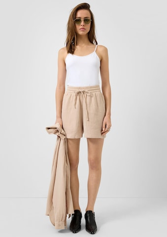 Regular Pantalon QS en beige