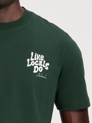 Shiwi Shirt 'Liam Like Locals Do' in Groen
