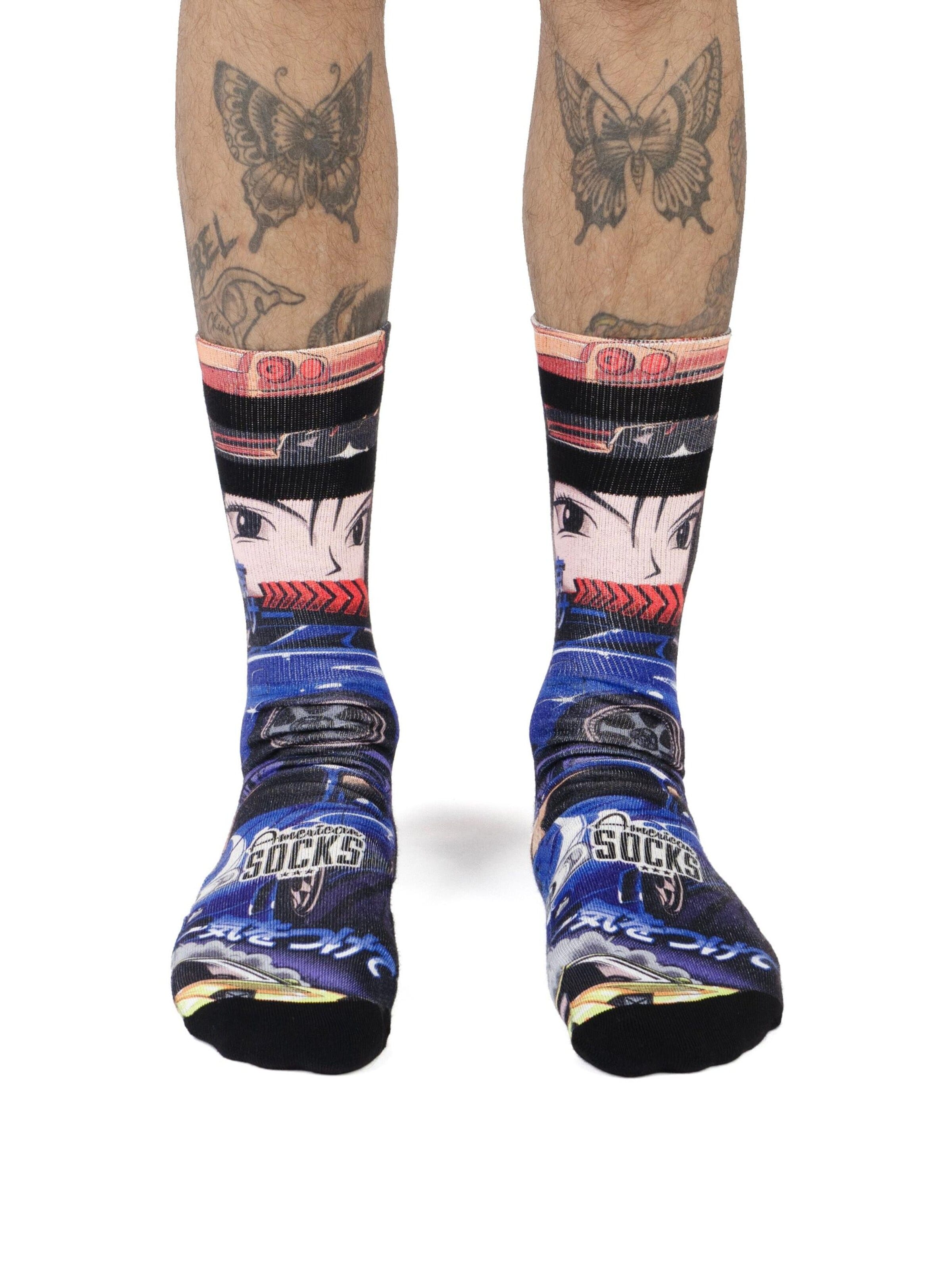 Chaussettes 'Tokyo Drift' American Socks en bleu