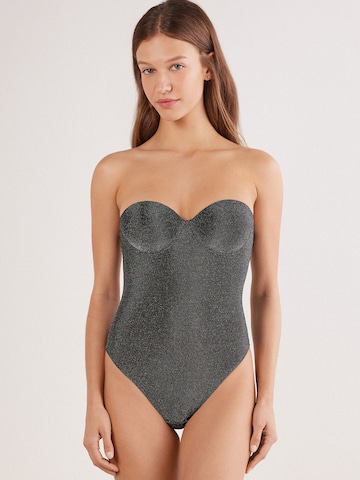 INTIMISSIMI Bodysuit 'GIADA SHIMMERING PASSION' in Grey