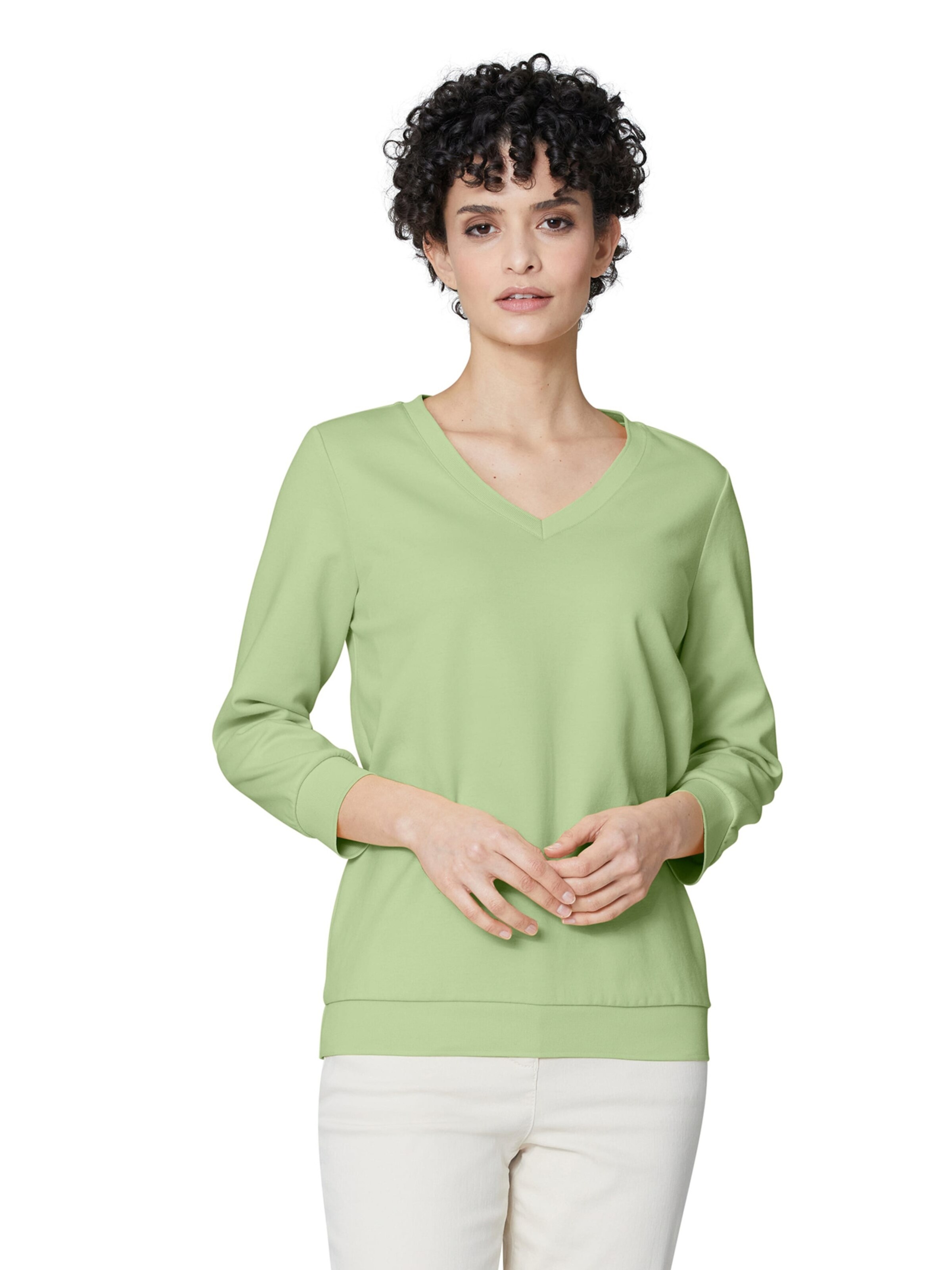 Sweat-shirt MADELEINE en vert : devant