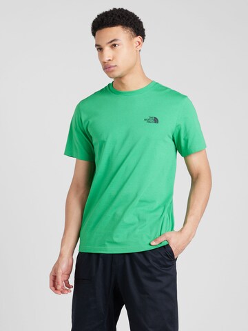 T-Shirt THE NORTH FACE en vert : devant