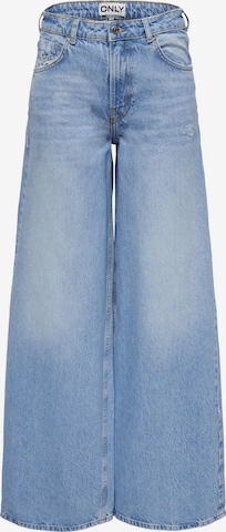 Wide Leg Jean 'Vela' ONLY en bleu : devant