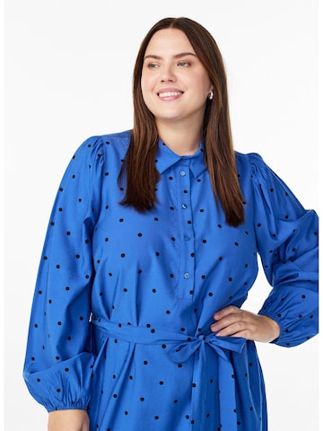 Zizzi Платье-рубашка 'MClaru' в Синий