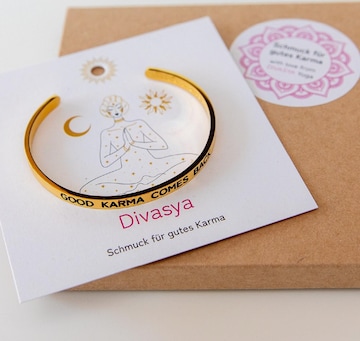 Divasya Bracelet 'Good Karma comes back' in Gold: front