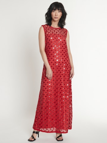 Ana Alcazar Evening Dress 'Asa' in Red: front
