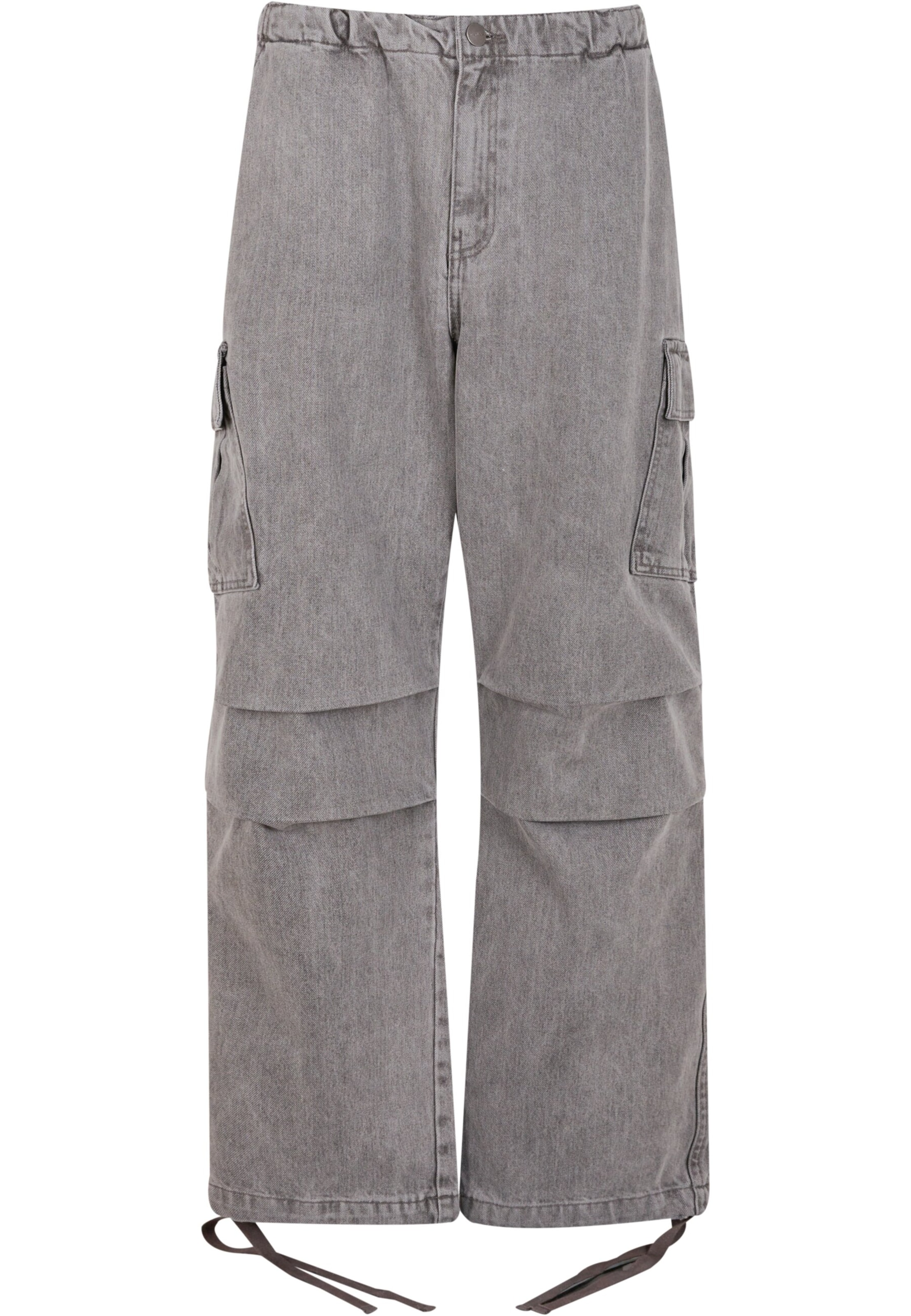 2Y Studios Loosefit Džíny s kapsami 'Alan' – šedá: přední strana