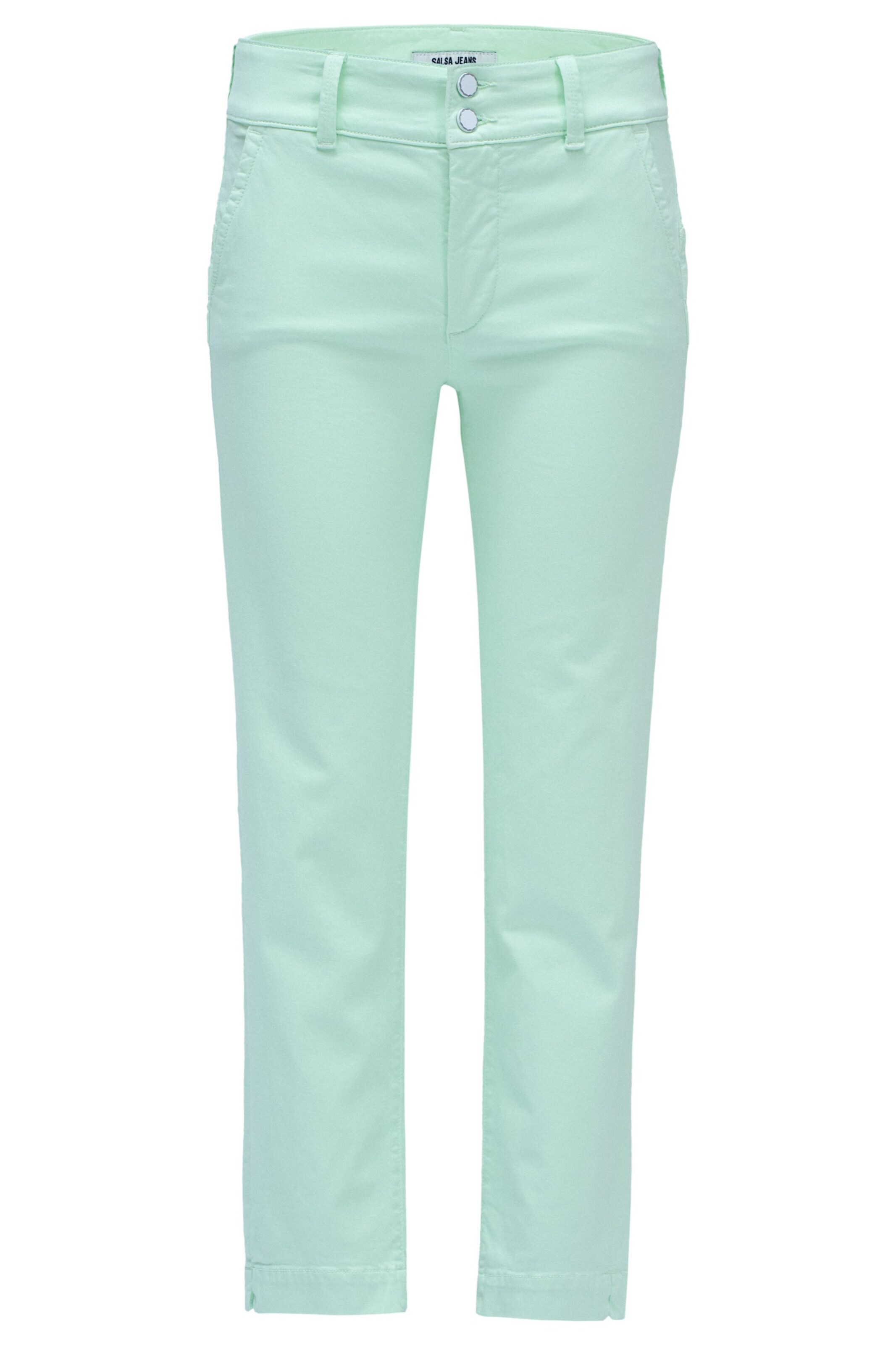 Salsa Jeans Slimfit Hose 'Secret' in Grün: Vorderseite