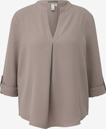 Chemisier QS en marron : devant