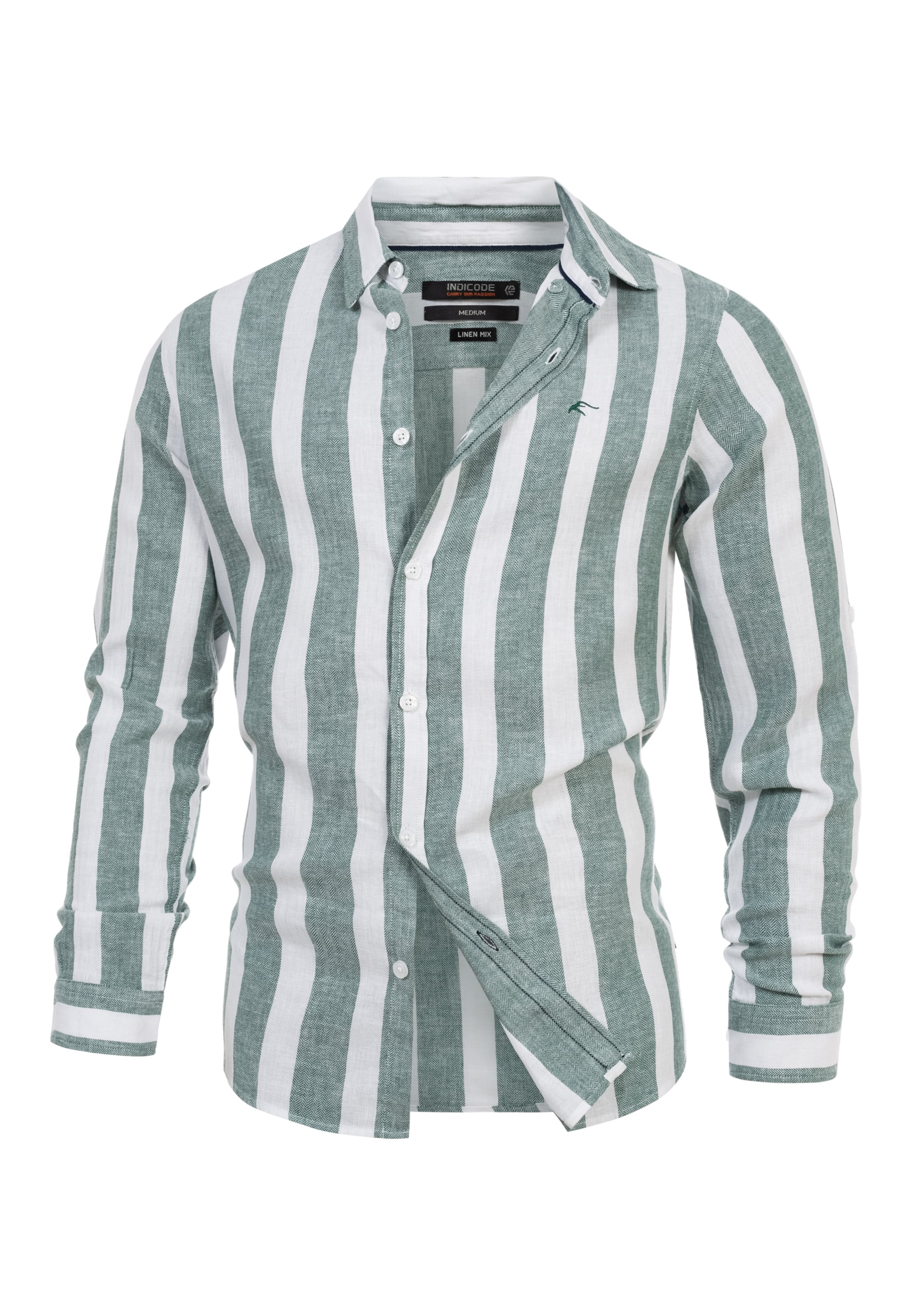 INDICODE JEANS Regular fit Overhemd 'Brayden' in Gemengde kleuren: voorkant