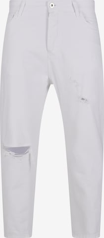 2Y Premium Tapered Jeans in White: front