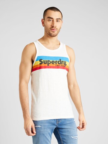 T-Shirt 'CALI' Superdry en beige : devant