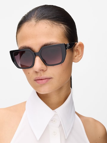 Ochelari de soare ' AUTOGRAPH LOGO ' de la Karl Lagerfeld pe negru: față