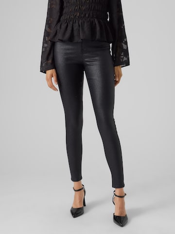 Skinny Pantalon 'Sophia' VERO MODA en noir : devant